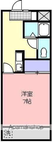 ジュネ3番館(1K/2階)の間取り写真