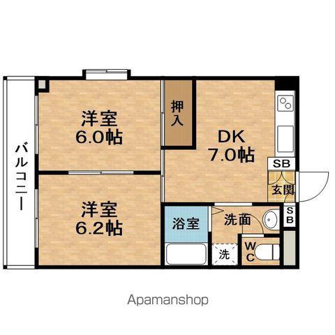 EXCELLENTKITAUMEDA(2DK/4階)の間取り写真