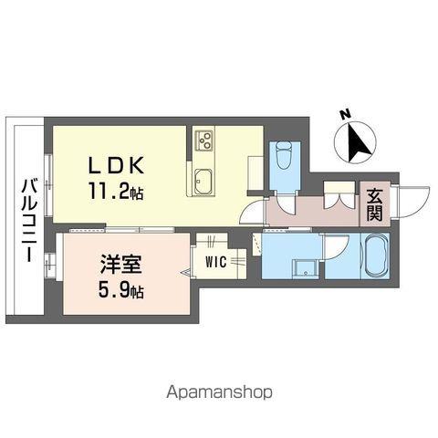 プライムフィールド(1LDK/1階)の間取り写真