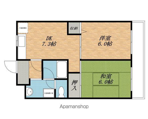第2木村マンション(2DK/2階)の間取り写真