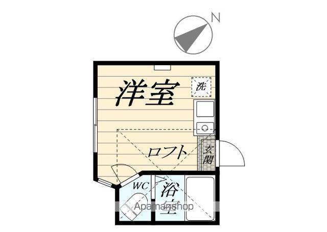 ユナイト保土ヶ谷チェンバレン(ワンルーム/1階)の間取り写真