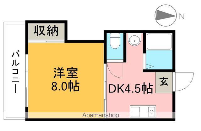 サンコーポⅠ(1DK/2階)の間取り写真