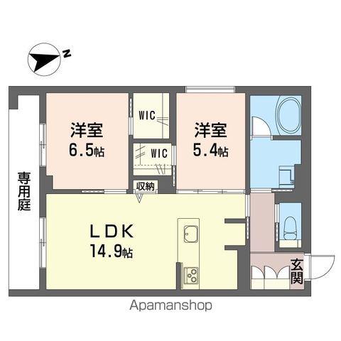 ソフィーガーデン(2LDK/1階)の間取り写真