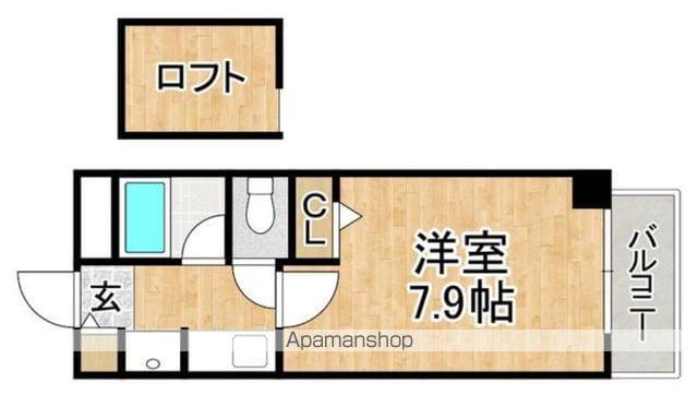 プリンス寺塚(1K/4階)の間取り写真