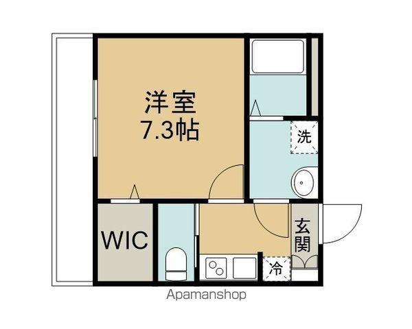 キャメル川越都B(1K/2階)の間取り写真