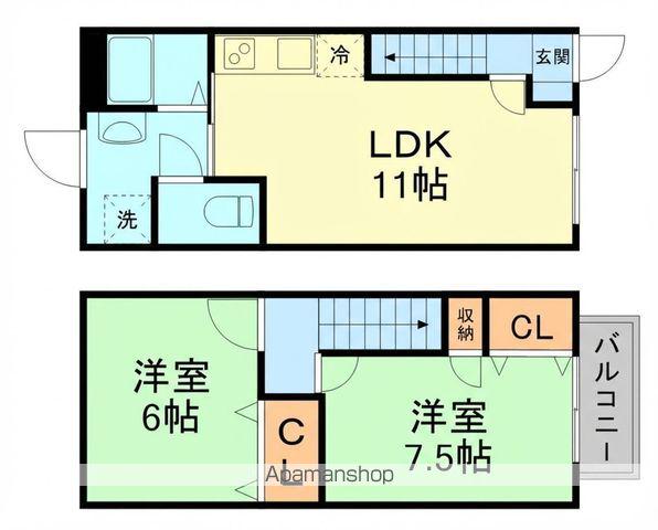 ロータスハイツ(2LDK)の間取り写真