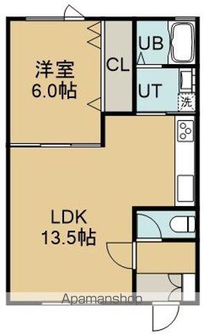 コスモレジデンス中島(1LDK/1階)の間取り写真