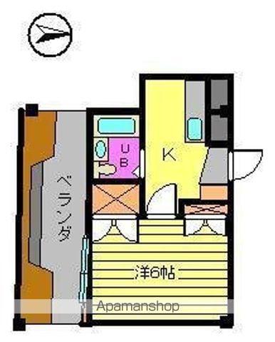 ロイヤルコーポ永代(1K/4階)の間取り写真