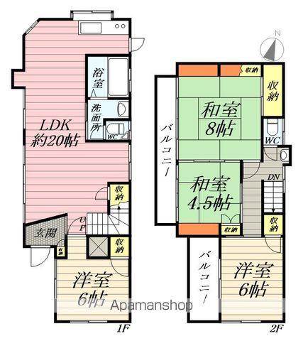 鶴見線 鶴見駅 徒歩28分 2階建 築54年(4LDK)の間取り写真