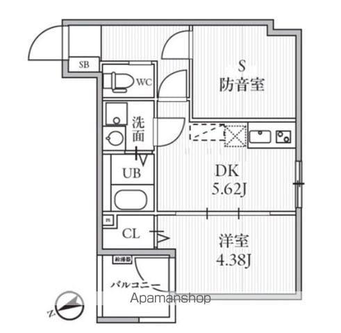 T＇S CUORE MUSE落合南長崎(1SDK/2階)の間取り写真