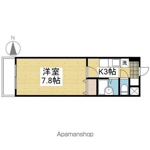 エルミオーレⅢ(1K/2階)の間取り写真