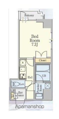 クレストコート蔵前(1K/5階)の間取り写真