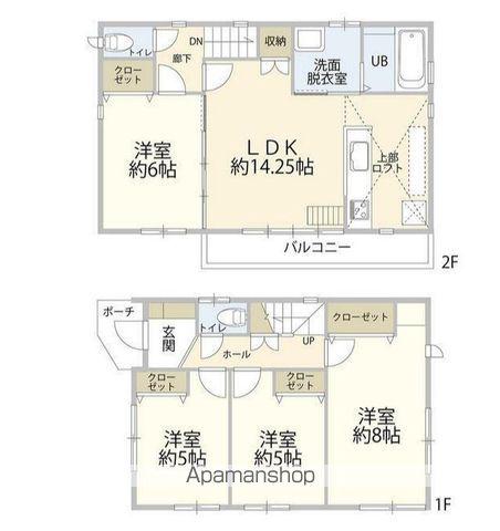 武蔵野線 南流山駅 徒歩13分 2階建 築17年(4LDK)の間取り写真