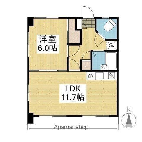 オレンジハイツ(1LDK/3階)の間取り写真