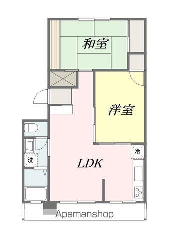 仙波マンション(2LDK/3階)の間取り写真