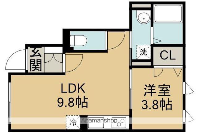 ハイムデポ(1LDK/1階)の間取り写真