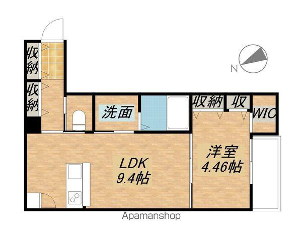 東海道本線 野洲駅 徒歩8分 3階建 築1年(1LDK/3階)の間取り写真