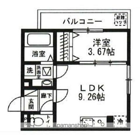 CAPITAL COURT(1LDK/1階)の間取り写真