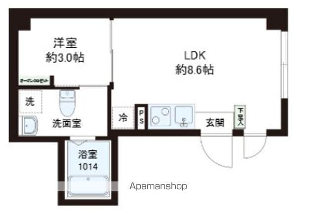 レピュア十条レジデンスⅡ(1LDK/3階)の間取り写真