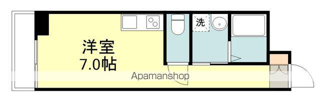 錦町チサンマンション(ワンルーム/7階)の間取り写真