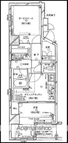 レヴィーナ東京八重洲通(1SDK/6階)の間取り写真