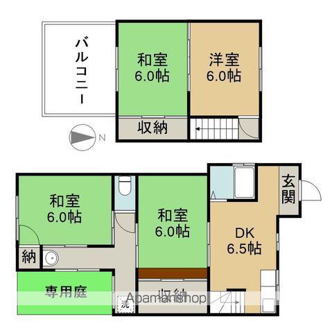 豊町貸家(4DK)の間取り写真