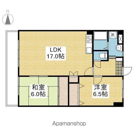 フォルテ姫原(2LDK/5階)の間取り写真