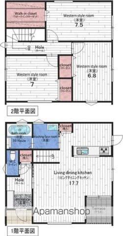 南海電鉄加太支線 東松江駅(和歌山) 徒歩21分 2階建 築8年(3LDK)の間取り写真