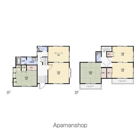 名鉄犬山線 江南駅(愛知) 徒歩14分 2階建 築37年(5DK)の間取り写真