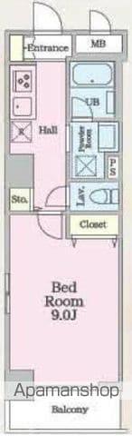 アロー東海神 37番館(1K/2階)の間取り写真