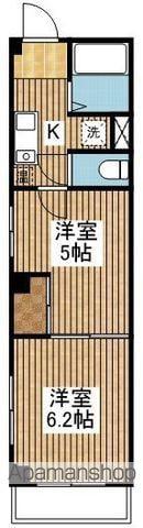 レジデンスカープ新潟(2K/4階)の間取り写真