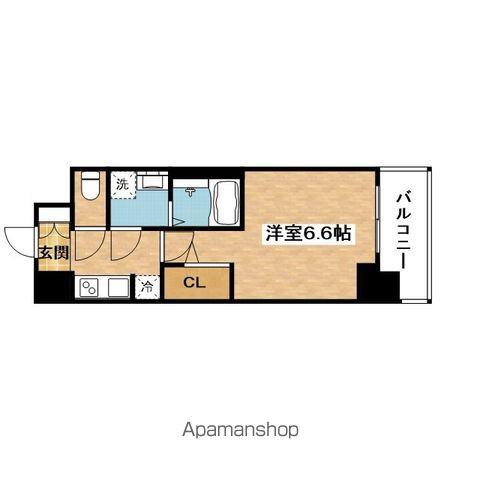 S-RESIDENE上新庄BEAT(1K/11階)の間取り写真
