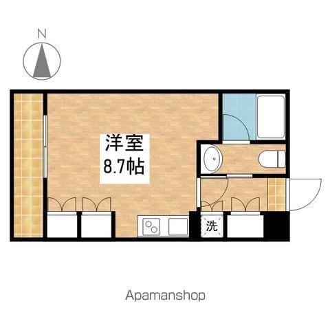 グランルージュ栄Ⅱ(1K/2階)の間取り写真