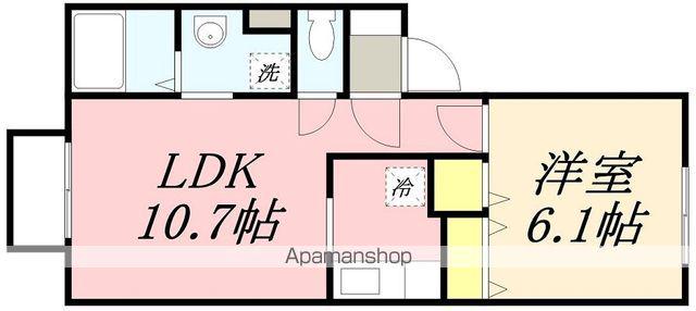 メゾン・ド・エミネンス(1LDK/1階)の間取り写真