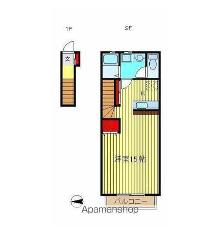 LIBLISS 愛宕(ワンルーム/2階)の間取り写真
