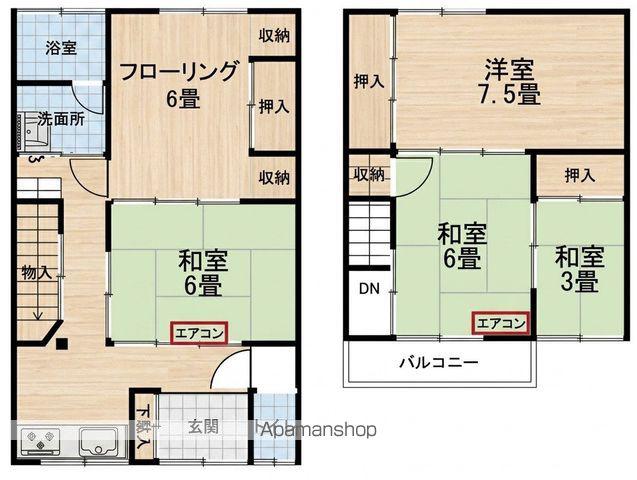 上越新幹線 新潟駅 徒歩43分 2階建 築65年(5K)の間取り写真
