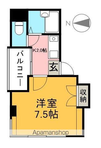 みつわビルⅡ(1K/6階)の間取り写真