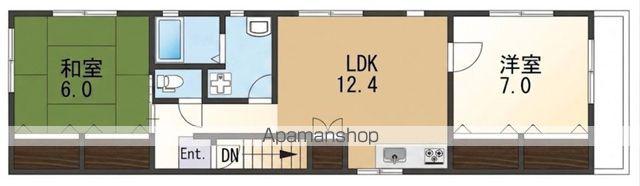 末吉ビル東長町(2LDK/3階)の間取り写真