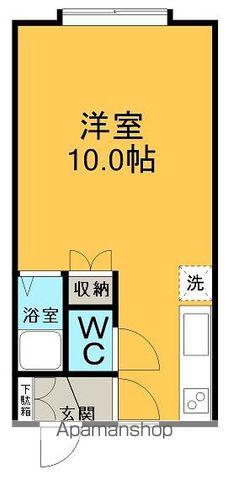 ハイツノースグラス(ワンルーム/1階)の間取り写真