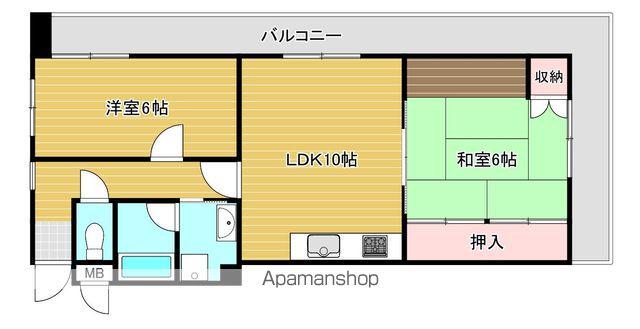西田辺PREMIERE(2LDK/4階)の間取り写真