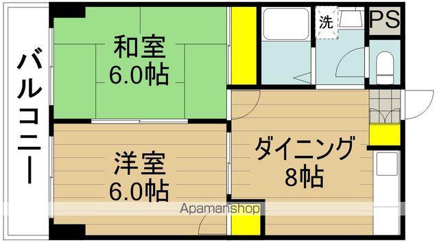 MTハイツ1ST(2DK/3階)の間取り写真