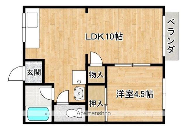 阪口ハイツ(1LDK/2階)の間取り写真