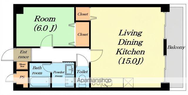 カースル守山(1LDK/4階)の間取り写真