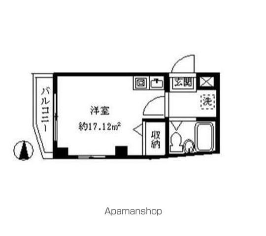 インペリアル野方(1K/1階)の間取り写真