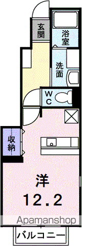 サニーヴィラNB(ワンルーム/1階)の間取り写真