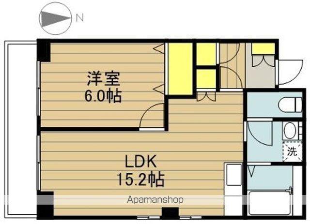 リバーサイドMAKIBA(1LDK/6階)の間取り写真