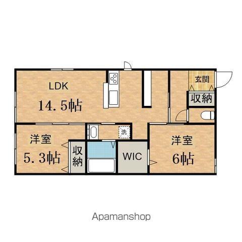 メゾンサクラ(2LDK/1階)の間取り写真