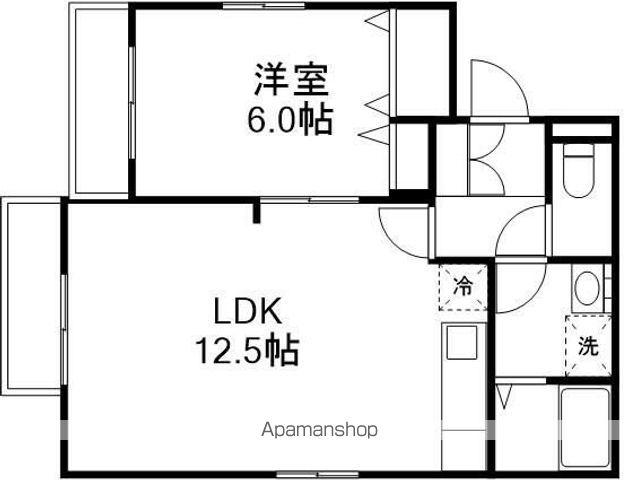 フォレスト吉祥寺(1LDK/2階)の間取り写真
