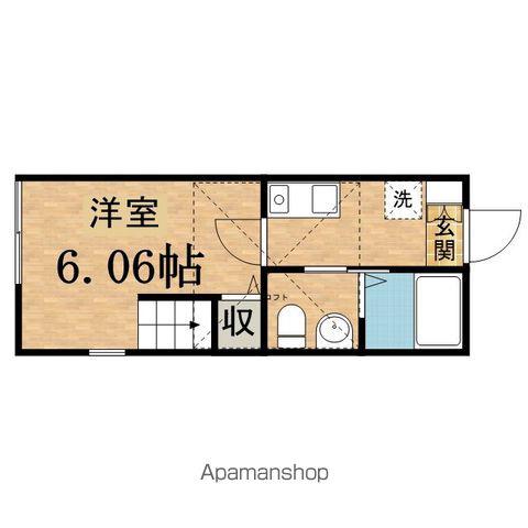 リプレックス堀之内(1K/2階)の間取り写真