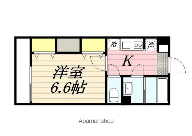 マリンパレス津田沼(1K/1階)の間取り写真